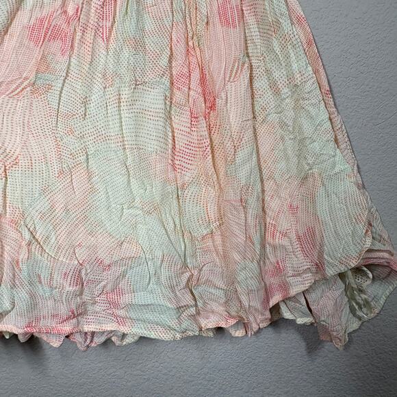 Free People Medium Pastel Swing Cami Top Spaghetti Strap Season in the Sun - Picture 5 of 7